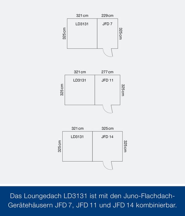 Hörmann Juno Loungedach für JFD7/11/14, ca.