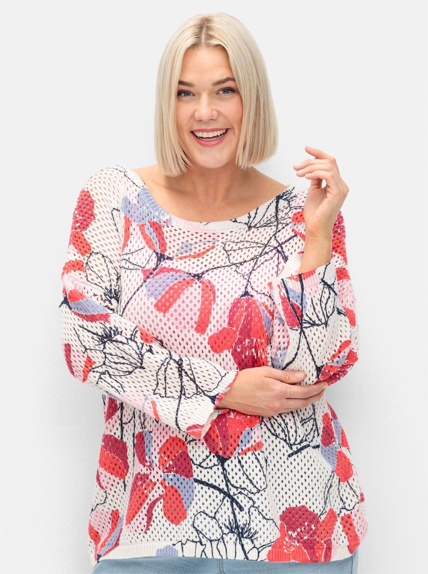 Sheego 3/4 Arm-Pullover »Pullover«