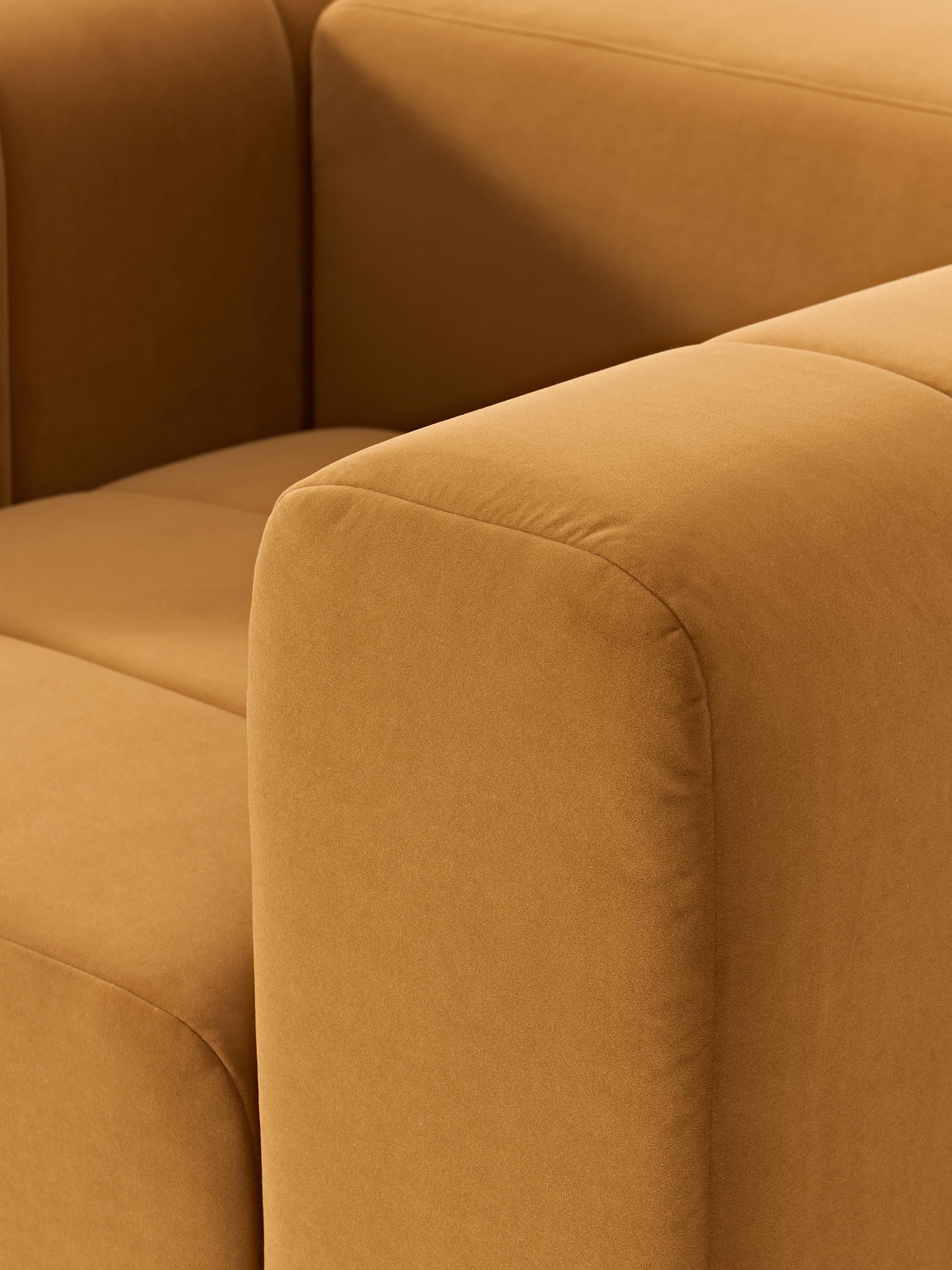 Fluwelen loungefauteuil Lena