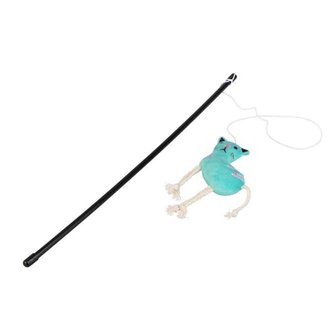 Katzenspielzeug - Spielangel mit Katze - ca. 47 cm