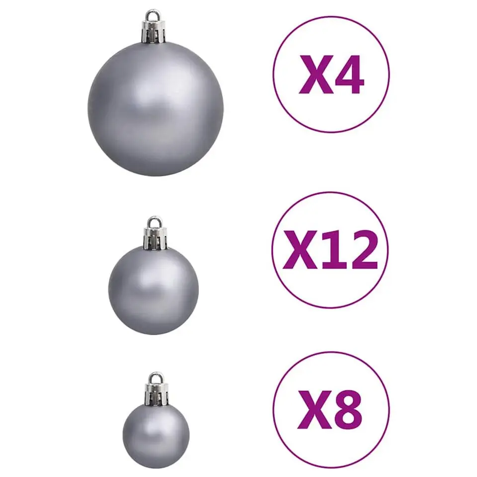 vidaXL - Kerstballenset - Multikleur - Polystyreen