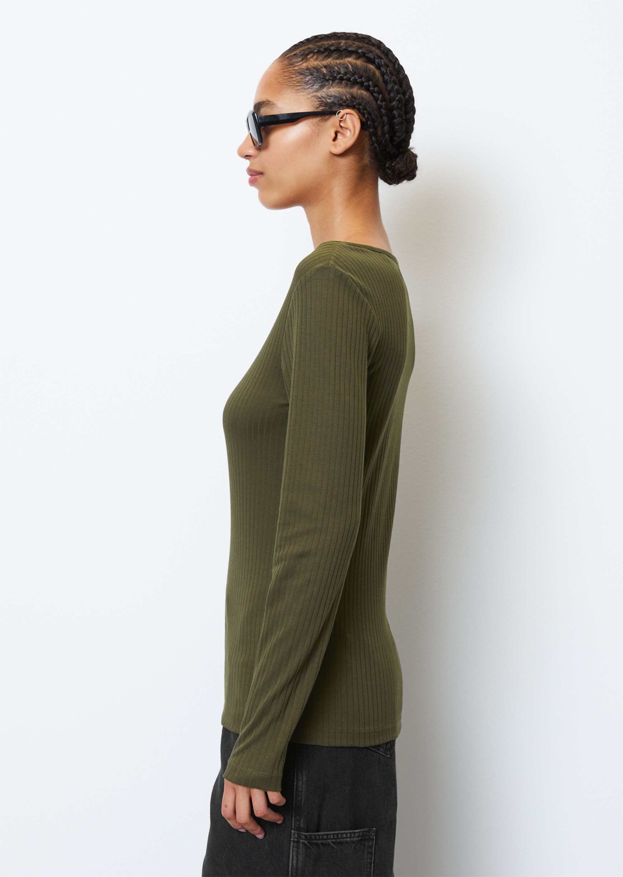 DfC Longsleeve slim aus Interlock-Jersey