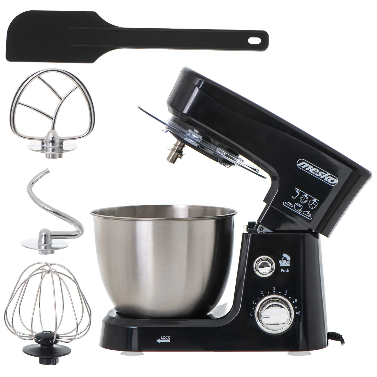 Robot Pâtissier Boulangerie Cuisine Ménager Multifonction Bol 3,5L 120