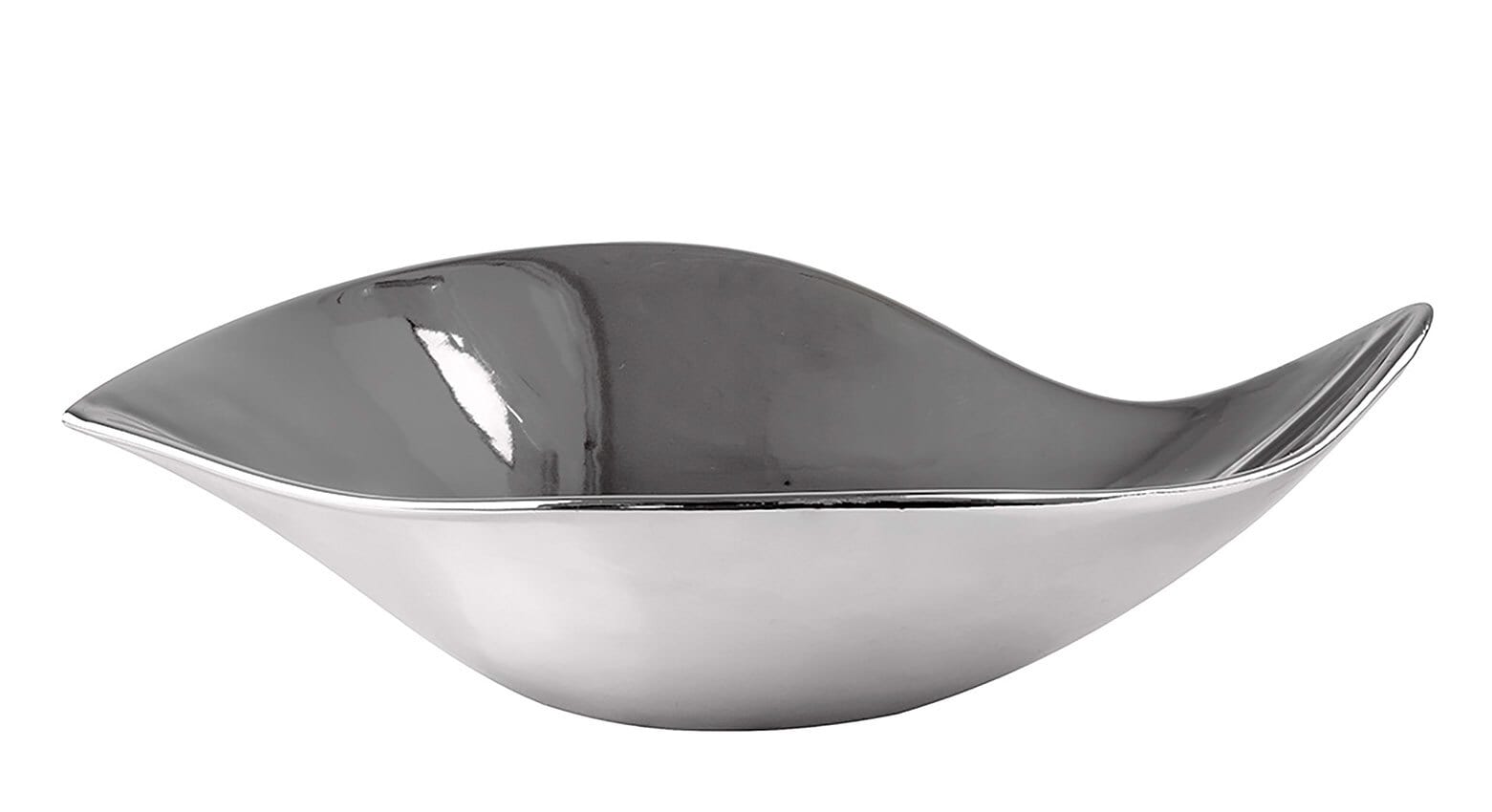 Fink Dekoschale SIBELL 34 cm silberfarbig