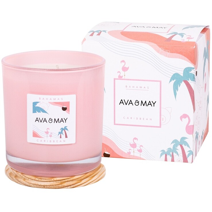 Bougie parfumée - Bahamas - Vanille & monoï - 500 g