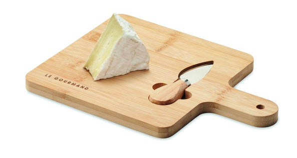GiftRetail MO6415 - DARFIELD Plateau à fromage en bambou