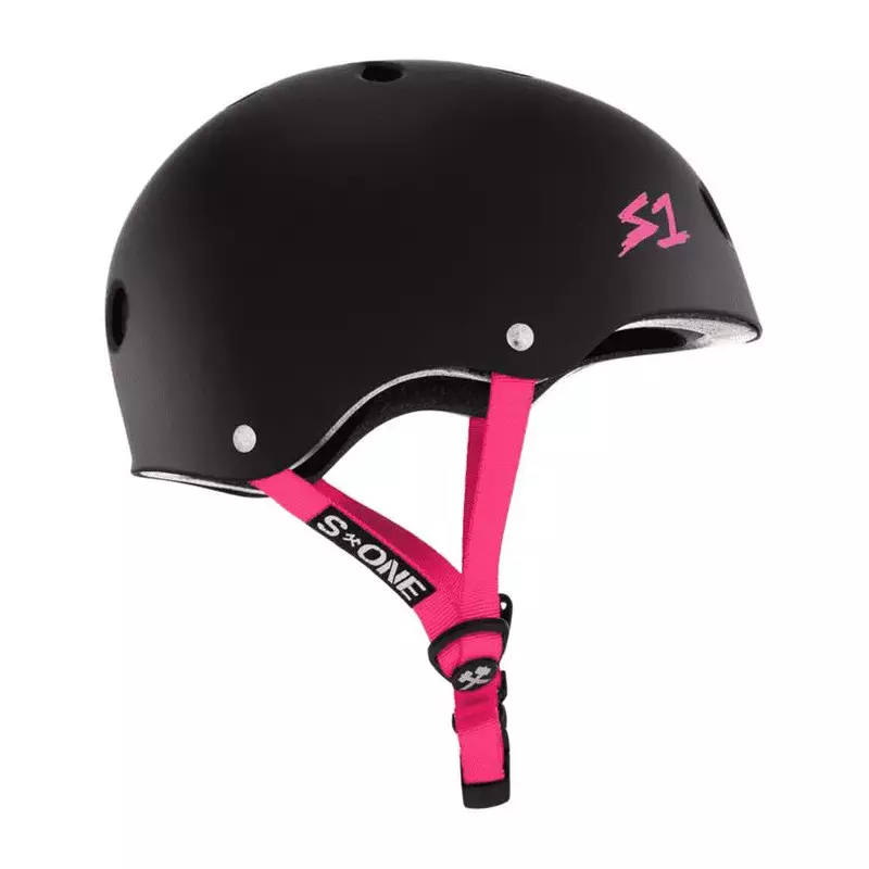 Casque S-ONE Lifer Matte black pink straps