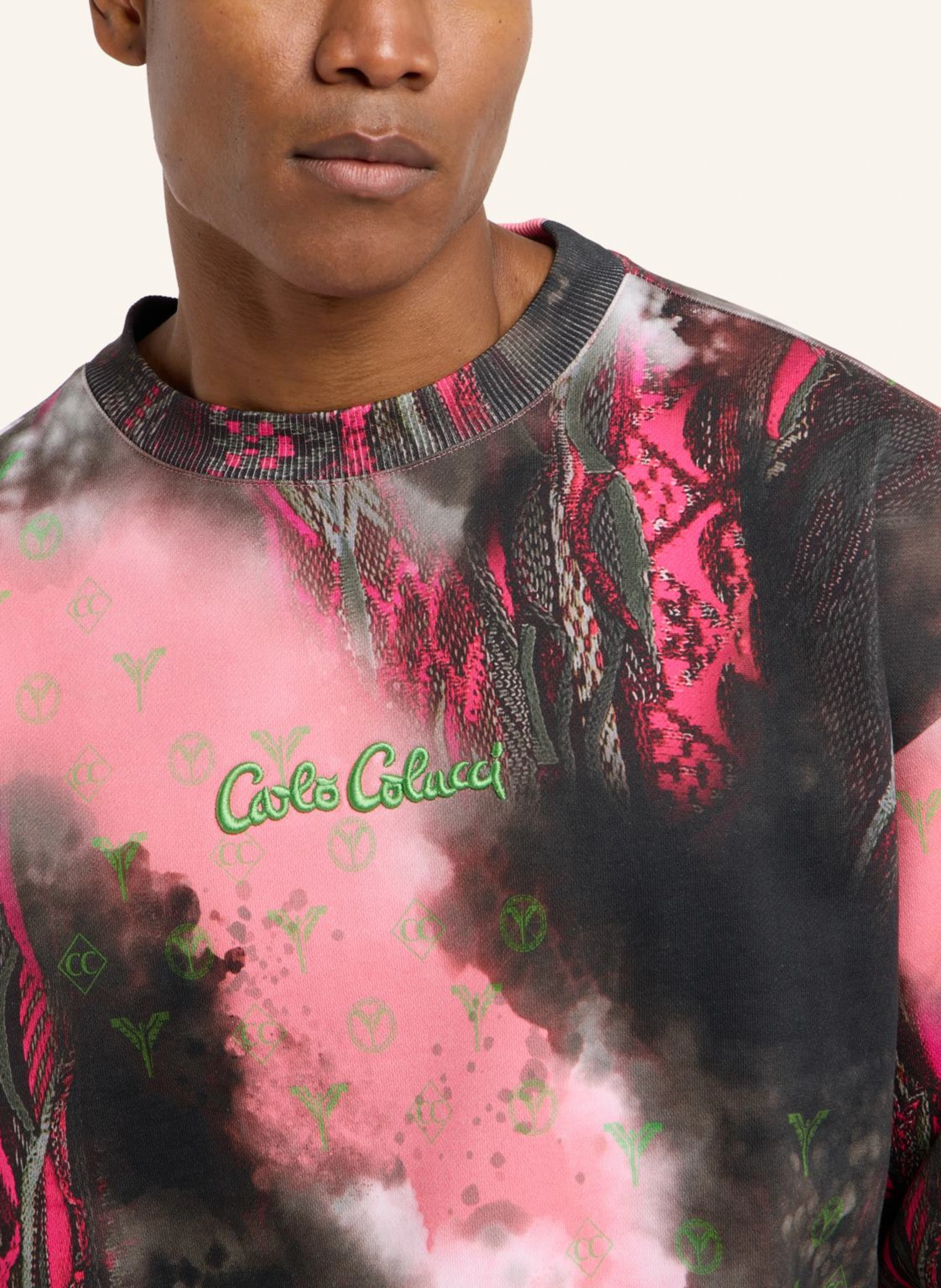 CARLO COLUCCI Oversize Sweatshirt - Sprayed knit DIOP