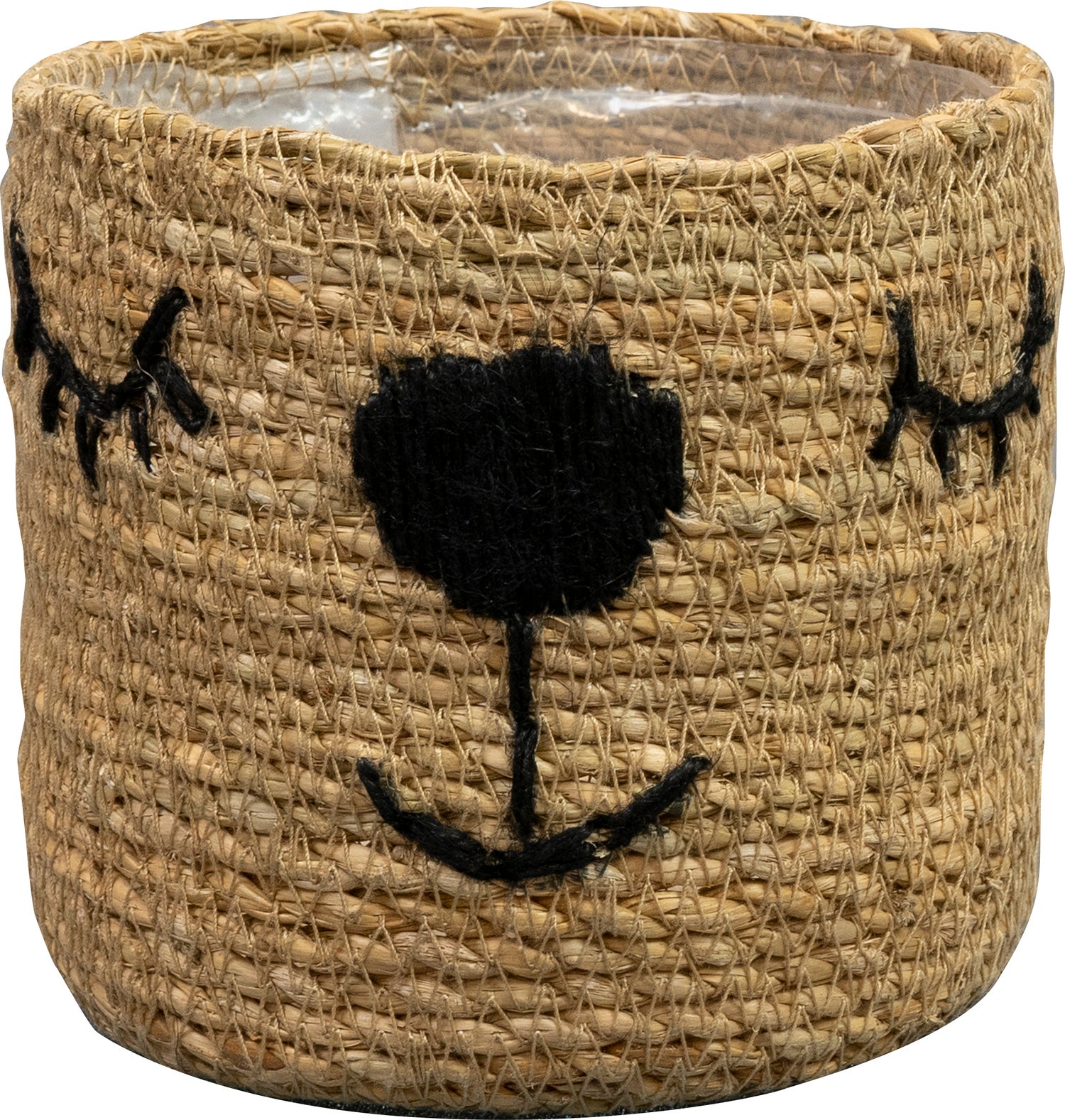 TS plantenmand Teddy naturel D 18 H 15 cm