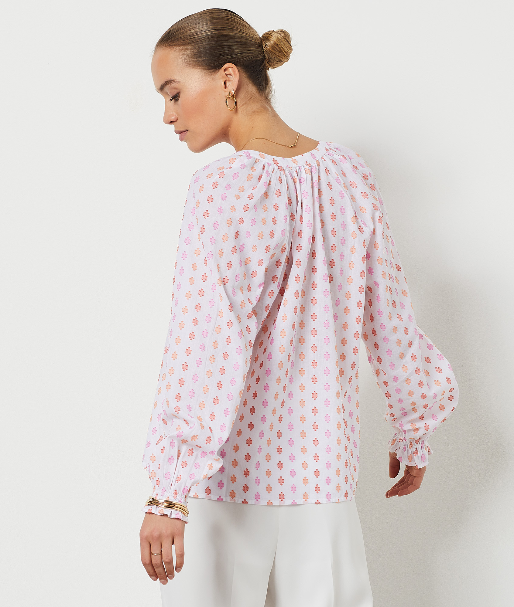Blouse imprimée 100% coton