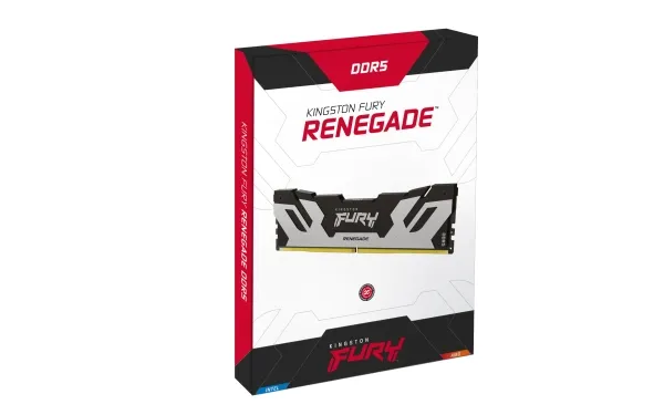 Kingston FURY Renegade - DDR5 - modul - 48 GB - DIMM 288-PIN - 6000 MT/s / PC5-48000 - CL32 - 1.35 V - ikke bufferet - on-die ECC - sølv/sort