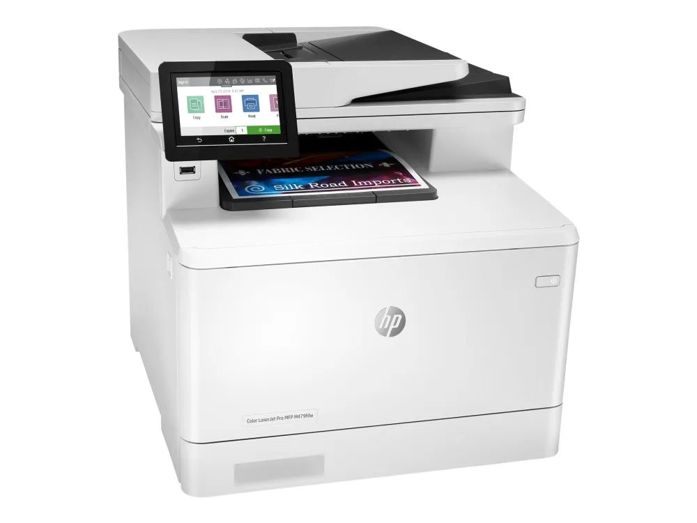 HP Color LaserJet Pro MFP M479fdw - Multifunktionsprinter - farve - laser - Legal (216 x 356 mm) (original) - A4/Legal (medie) - op til 27 spm (kopiering) - op til 27 spm (udskriver) - 300 ark - 33.6 Kbps - USB 2.0, LAN, Wi-Fi(n), USB vært