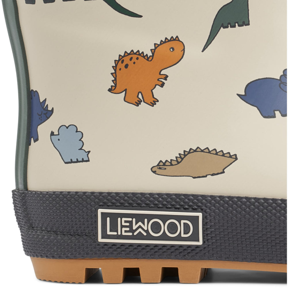 Køb LIEWOOD Dinosaurs / Mist Mason Thermo Gummistøvler