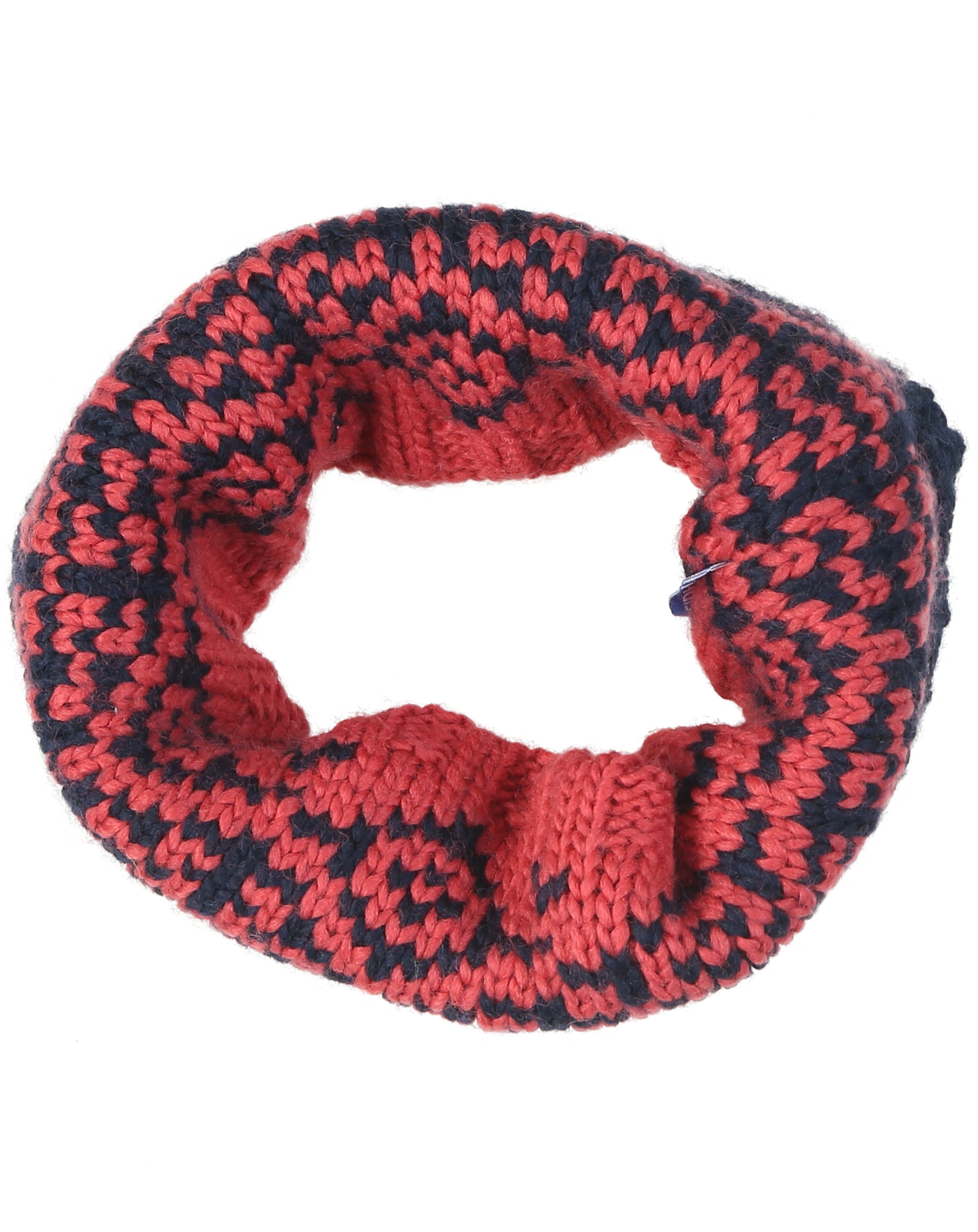 Strick-Schlauchschal LETKU in navy/rose