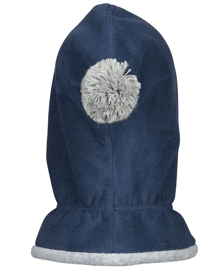 Schalmütze BASIC mit Bommel in marine