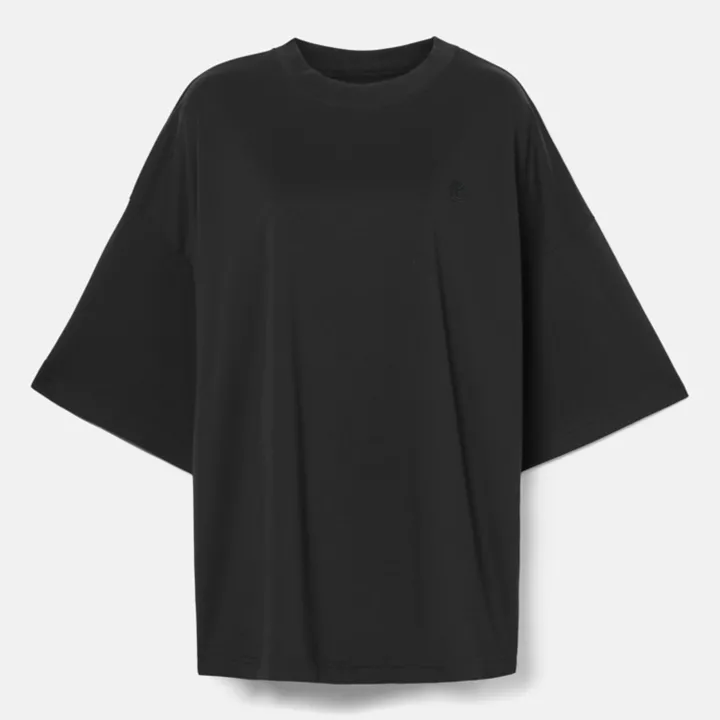T-shirt oversize pour femme en noir