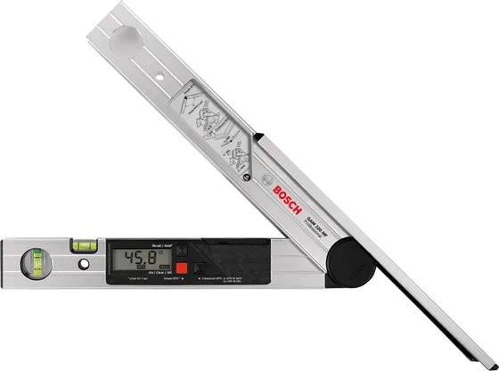 Bosch Professional Winkelmesser GAM 220 Schenkel 40cm 4xAA-B. Tasche 0601076500 Vinkelmåler
