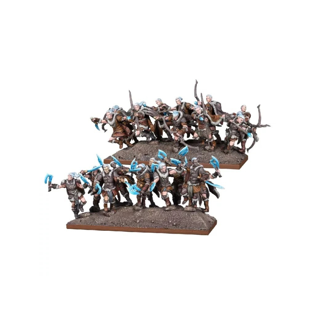 Kings of War - Alliance du Nord - Régiment de Berserker / Chasseurs de la Lignée des Glaces