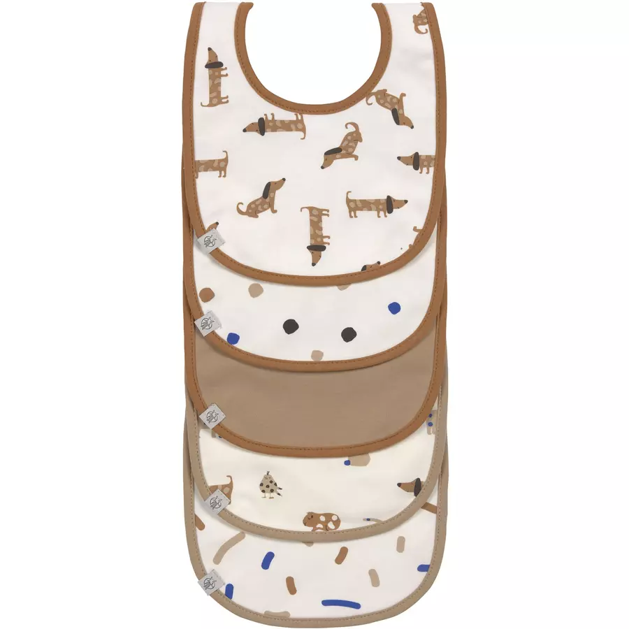 Lässig Lätzchen 5er Pack Little Mateys Royal blau