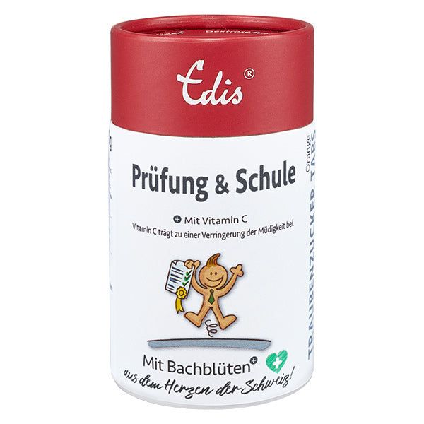 Edis Prüfung & Schule Bio Bachblüten Traubenzuckertabletten
