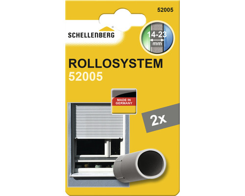 Schellenberg 52005 grijze rolluikstoppluggen, 2 stuks