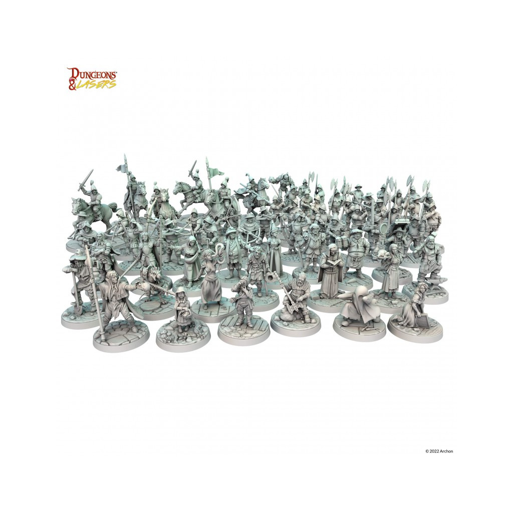 Dungeon & Lasers - Décors - Townsfolk Miniature Pack