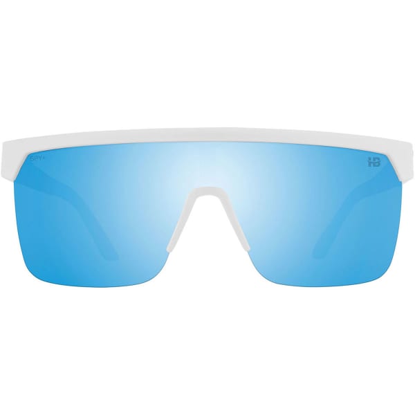 Lunette de soleil lifestyle SPY FLYNN 5050 MATTE WHITE HAPPY BOOST POLAR ICE BLUE MIRROR