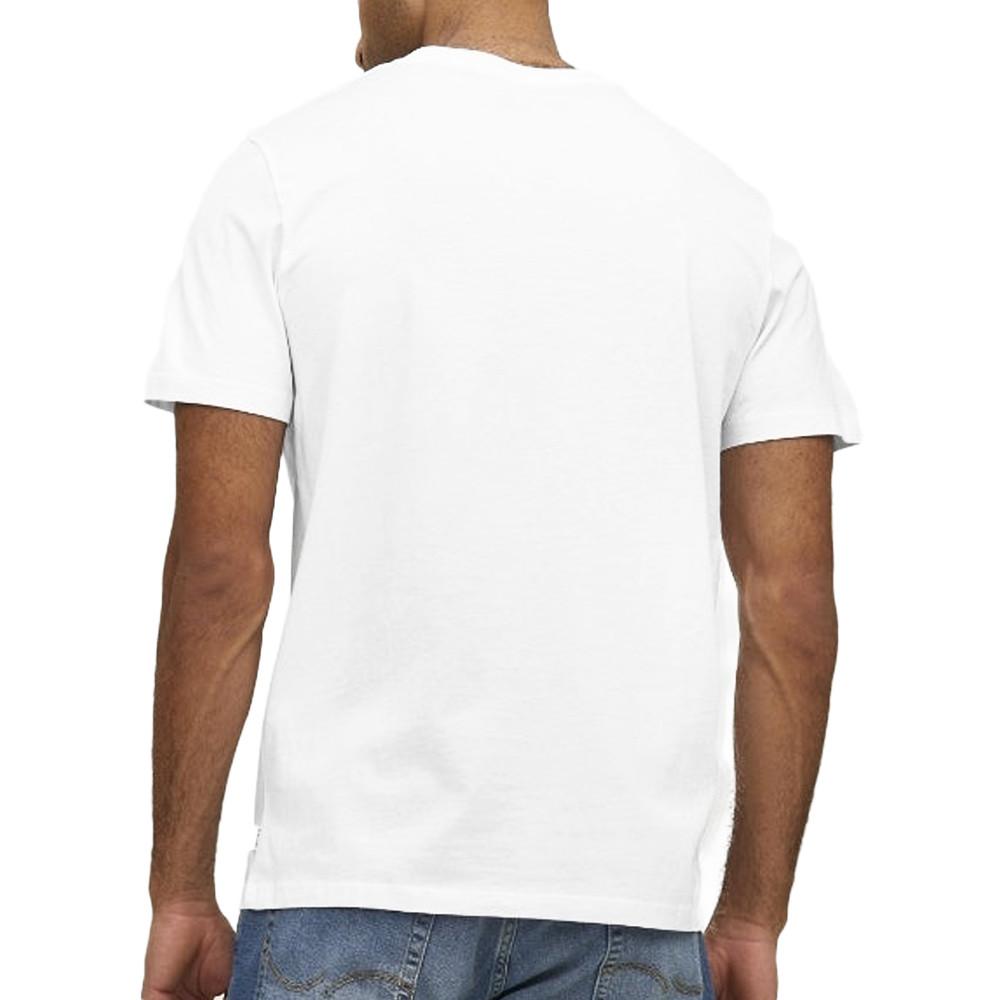 Jack & Jones T-shirt Blanc Homme Jack & Jones Basic V