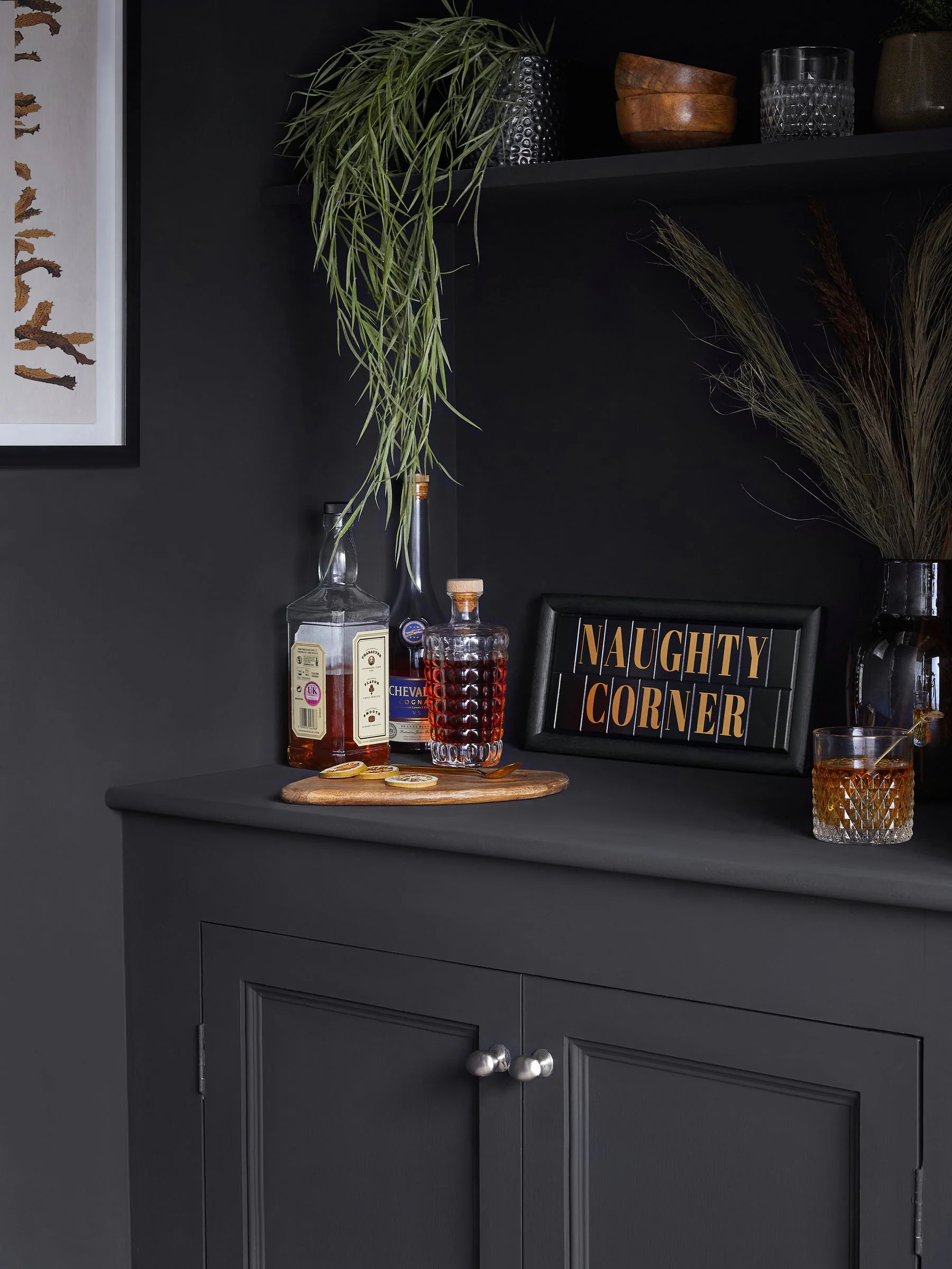 Naughty Corner slogan wanddecoratie