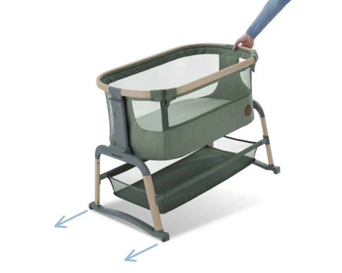 Iora Air Beistellbettchen 0 - 6 M   0 - 9 kg    Allround-Netzgewebe |    Erhöhter Komfort |    Schaukelmodus |    100 % recycelte Eco Care-Stoffe |