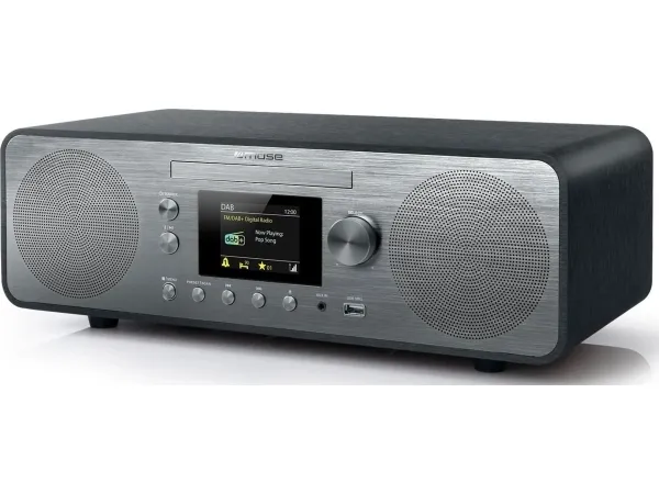 Muse M-885 DBT, DAB, FM, 87,5 - 108 MHz, CD, CD-R, CD-RW, 80 W, LCD, Sort
