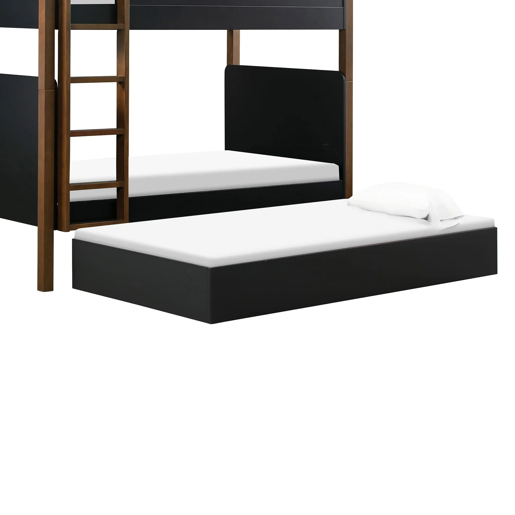 Million Dollar Baby Tiroir de Rangement pour Lit Gigogne Simple Universel - Noir