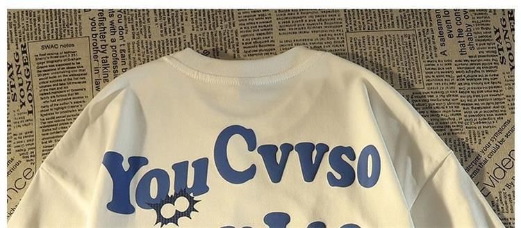 Bay Go Mall - T-shirt met ronde hals en elleboogmouwen