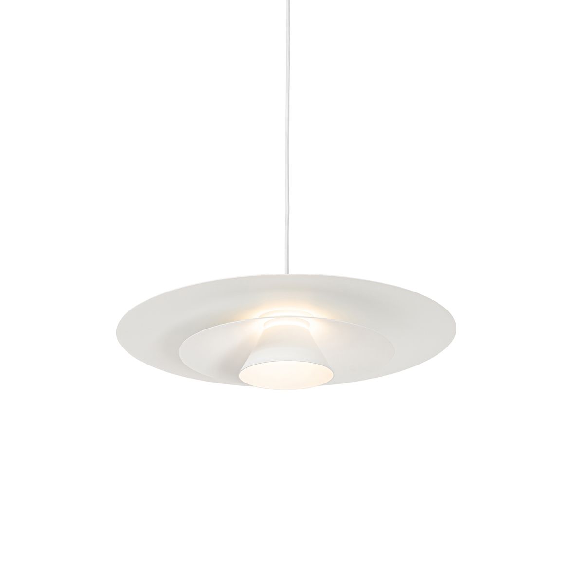 Design hanglamp wit incl. LED 3-staps dimbaar - Pauline