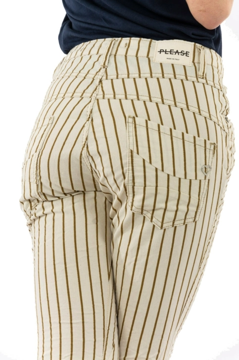 pantalons please p78z 2188 panna/oro