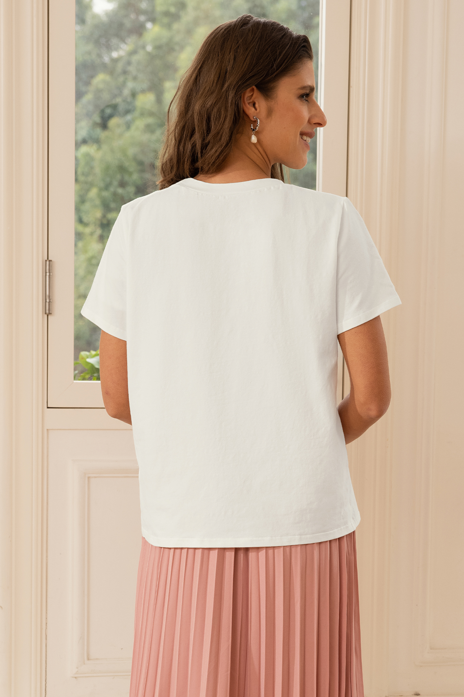 T-shirt à graphique de la Saint-Valentin blanc