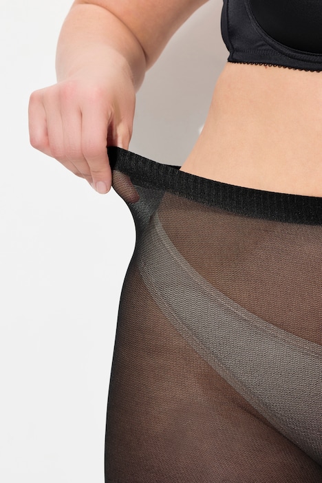 Strumpfhose, Blätter-Stickerei