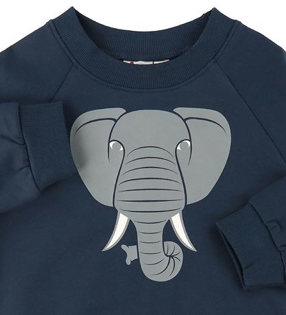 TIERE Sweatshirt - DYRBellow - Navy m. Elefant