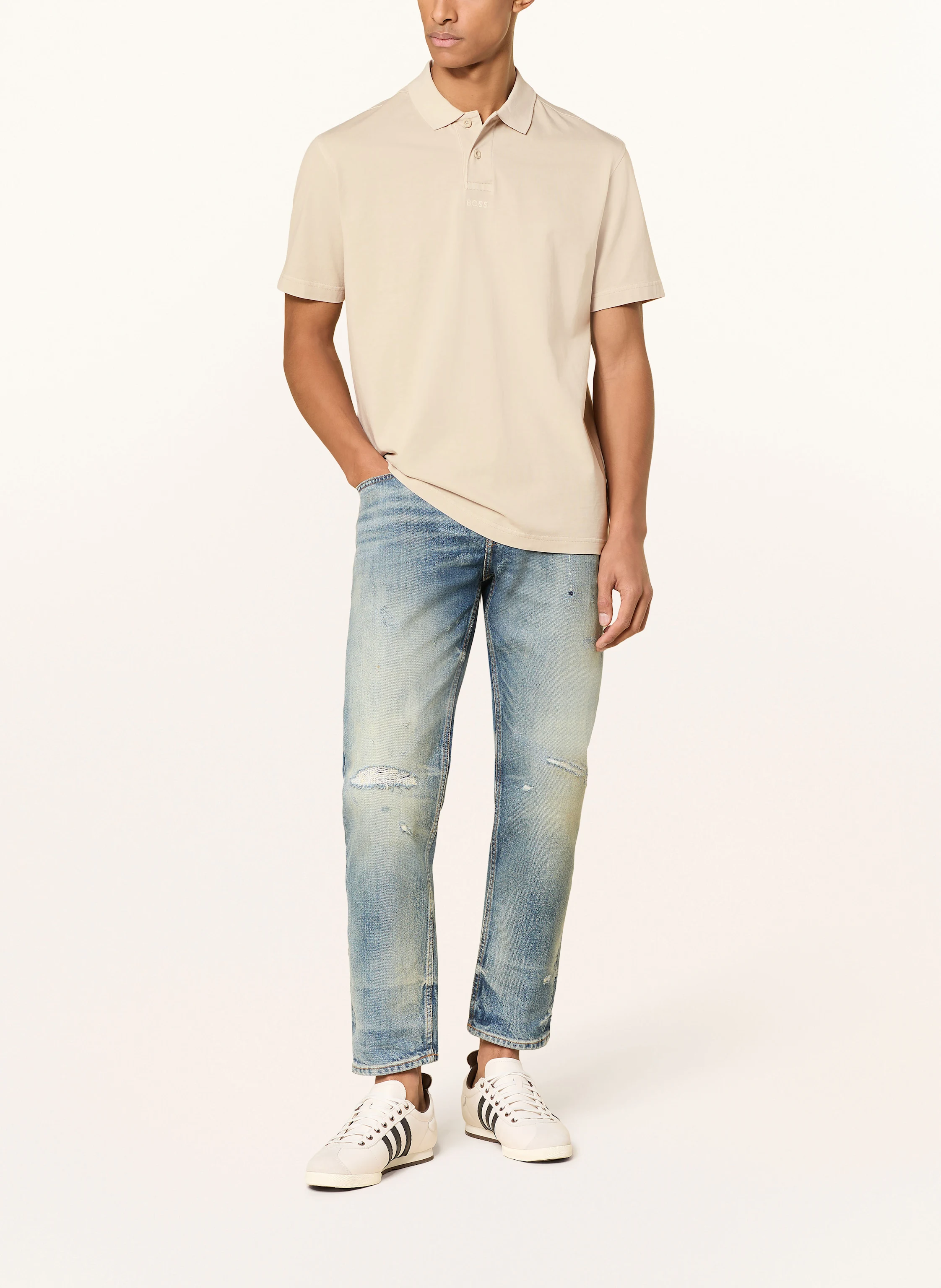 BOSS Piqué-Poloshirt PE_DYE