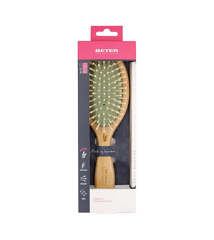 Beter - *Bamwood Collection* - Escova desembaraçadora pneumática com cerdas de madeira