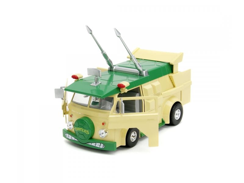 Jada Toys Ninja Turtles Party Wagon 1:24 Teenage Mutant Ninja Turtles Party-Van mit Donatello Figur