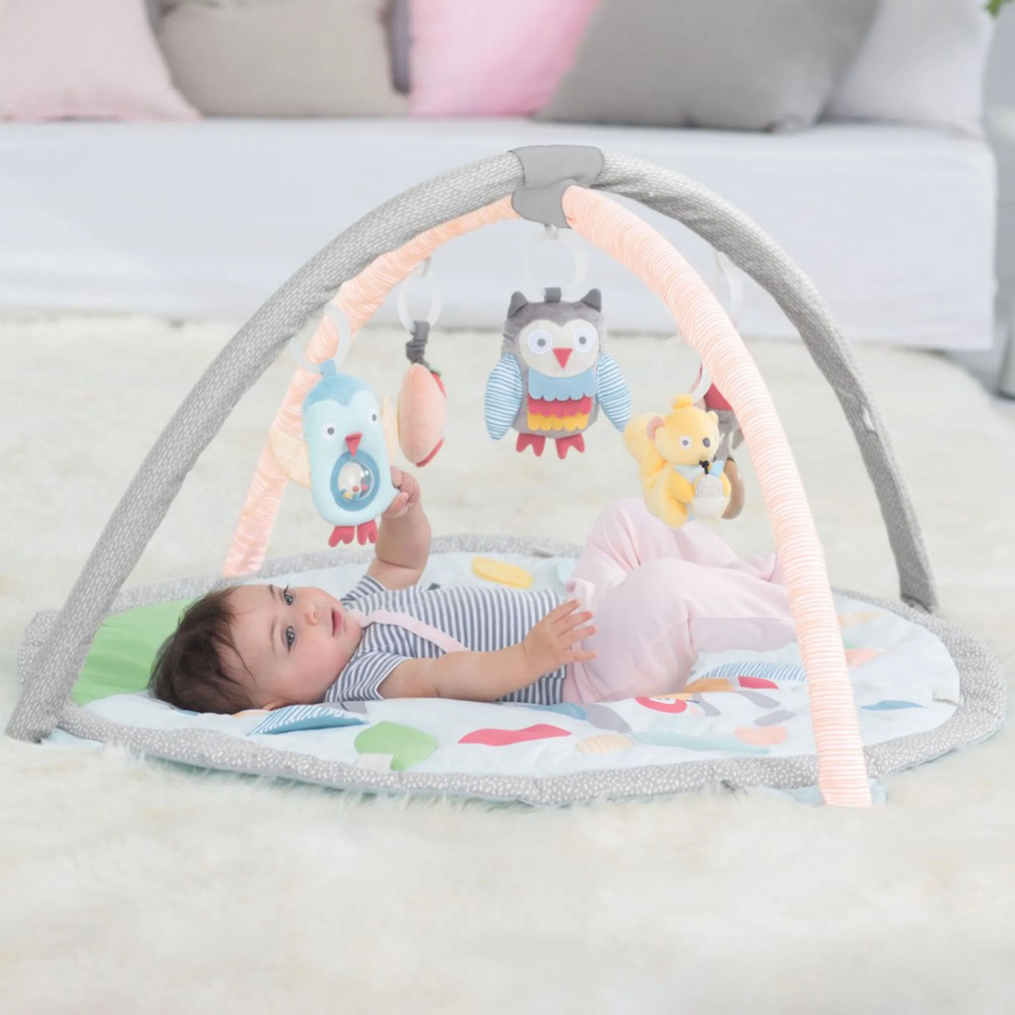 Skip Hop Tapis D'activité Treetop Friends - Gris Pastel