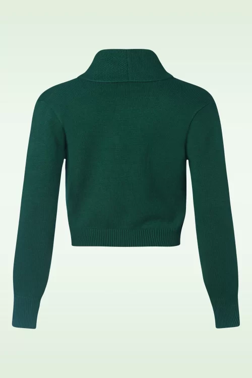 Banned Retro Violet cardigan in flessengroen