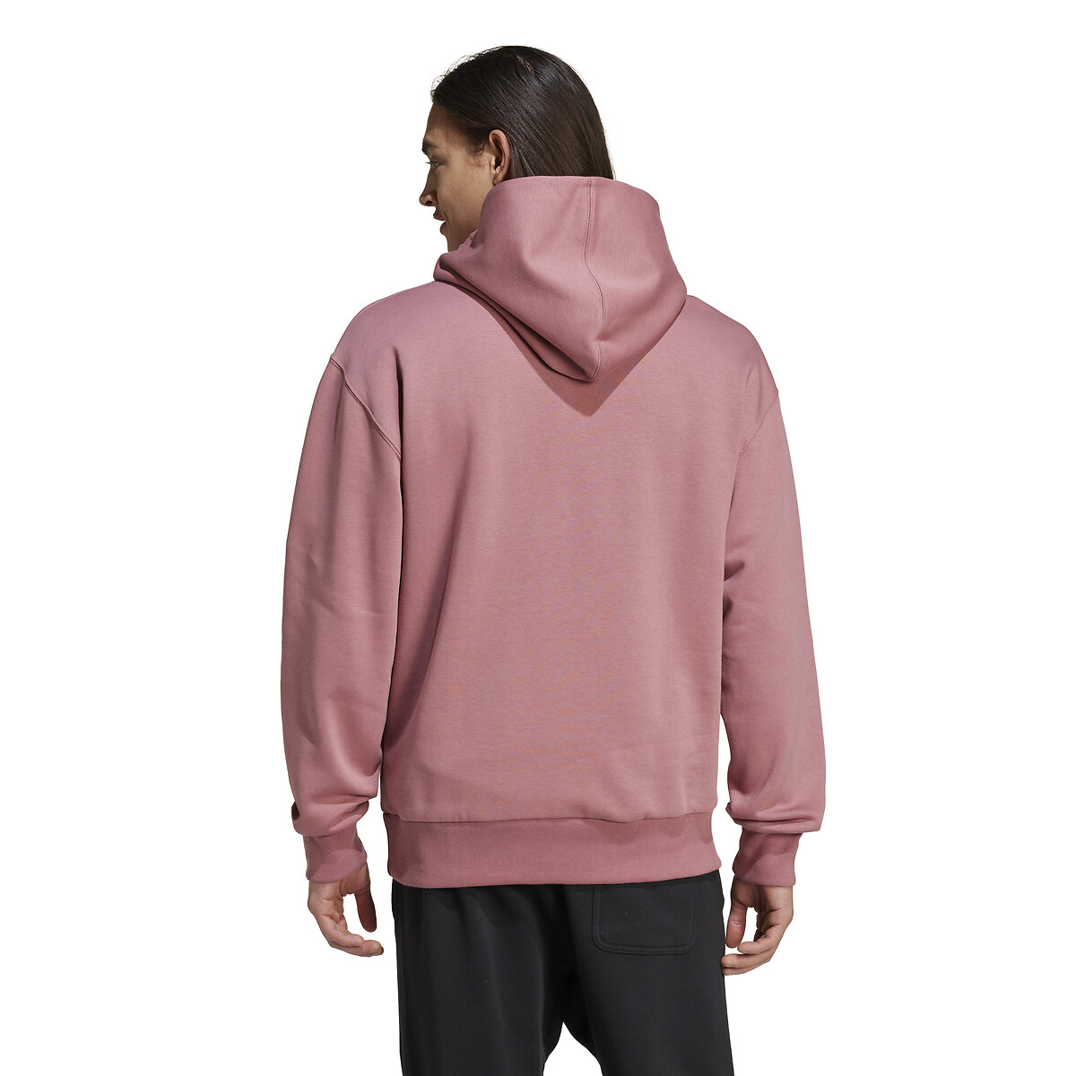 ADIDAS ROUPAS ESPORTIVAS<br>Moletom com capuz e pequeno logotipo tom sobre tom