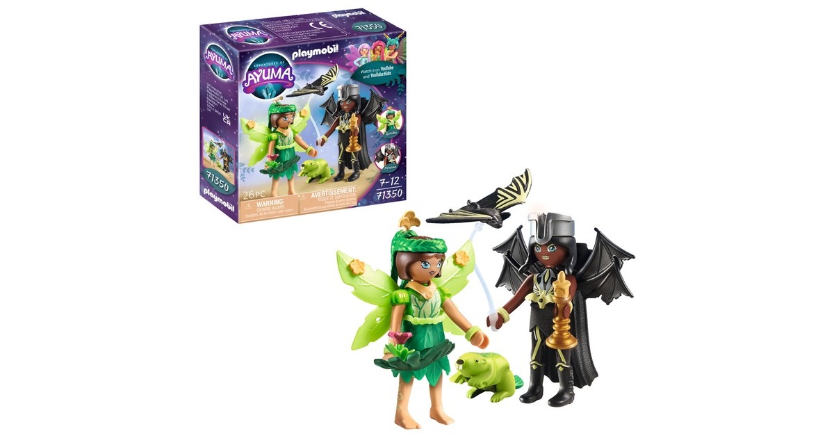 PLAYMOBILAyuma - Forest Fairy & Bat Fairy met totemdieren Constructiespeelgoed  (71350)