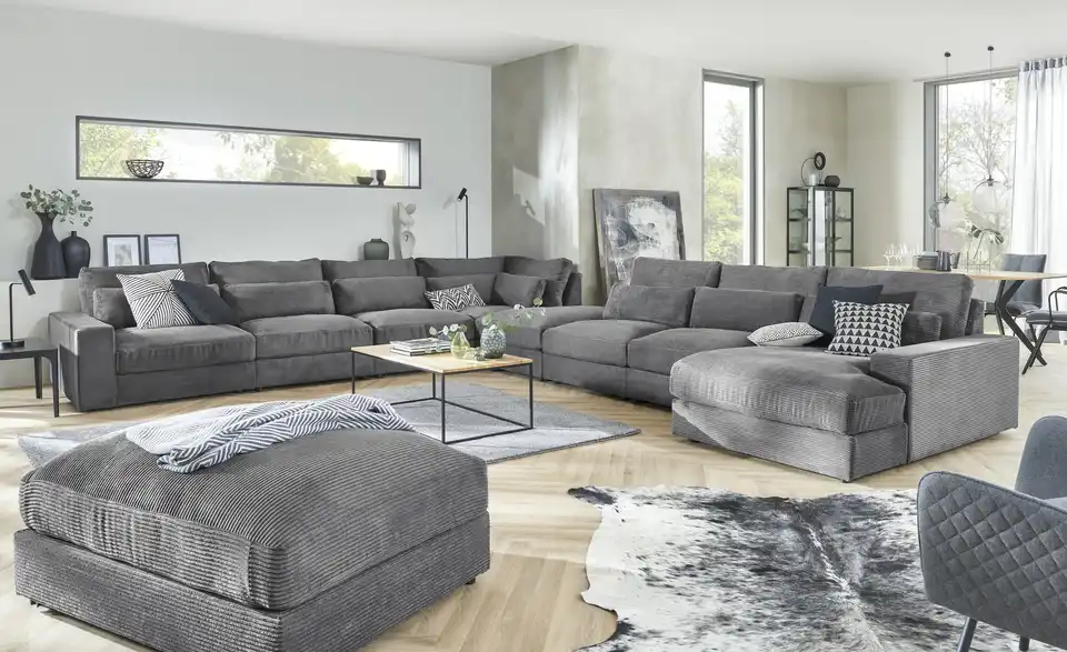 Element Branna Anthrazit Cordstoff 1-Sitzer