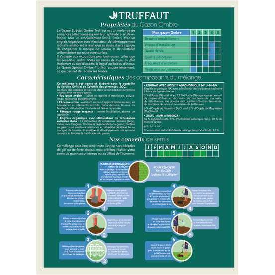 Gazon ombre 3 kg truffaut