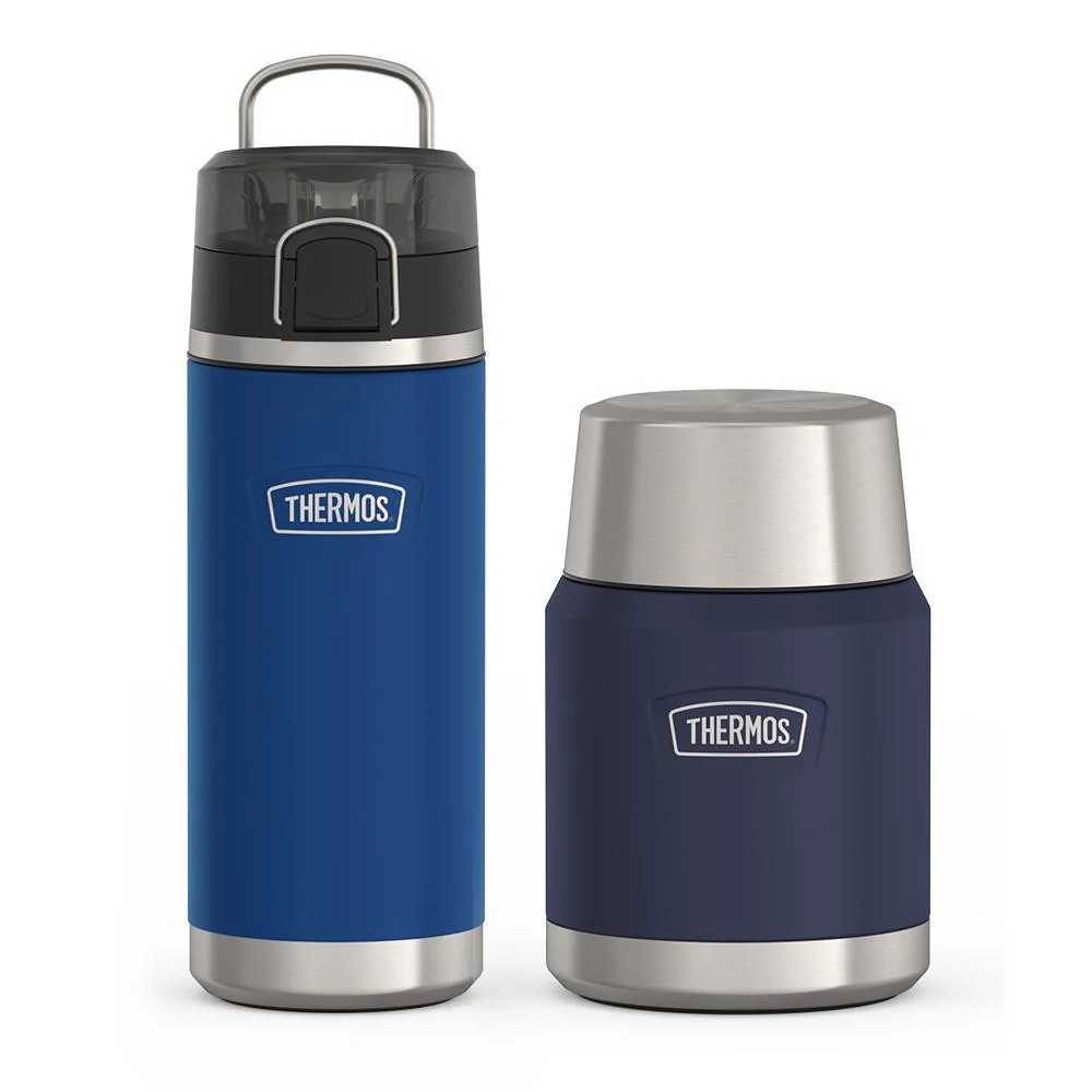 18ozICON™ KIDS WATER BOTTLE WITH SPOUT LID - NAVY,16oz ICON™ FOOD JAR -MYSTIC NAVY