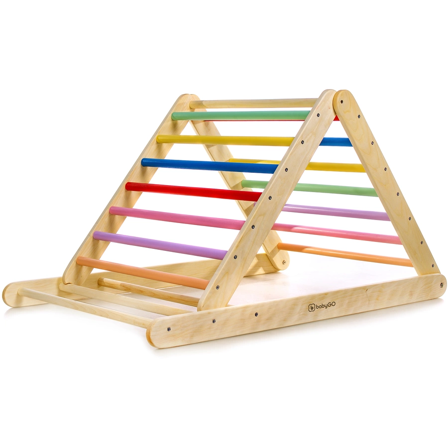 babyGO Kletterdreieck XXL Woodland, bunt