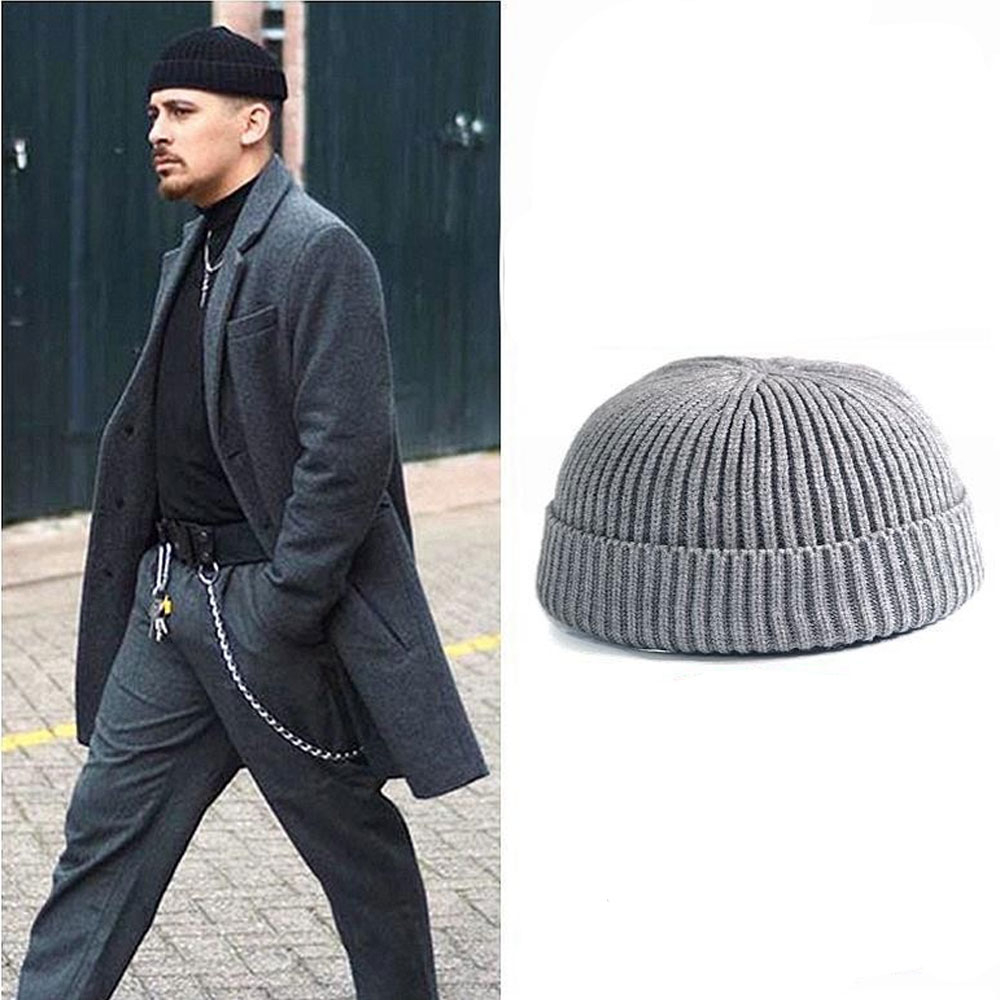 Unisex Hipster Strickmütze Beanie Winter Mütze (One Size) - Gelb